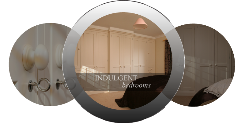 Image of a solid wood hand painted traditional kitchen