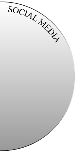 Social media half circle